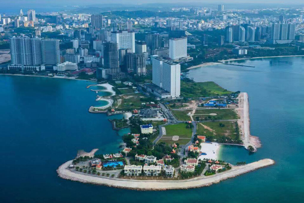 Aerial view of Try Palace Resort Sihanoukville
